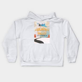 Death Valley California flight poster Kids Hoodie